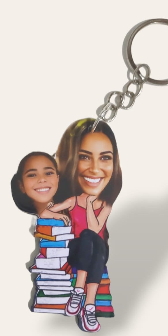 Caricature keychain 3