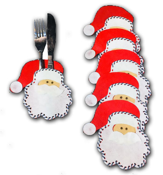 Santa Felt Cutlery Holder (set of 4)
