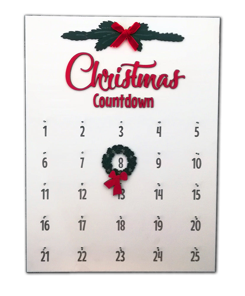 Christmas countdown board