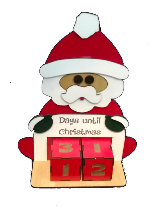 Christmas countdown stand (Santa)