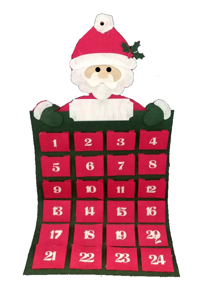 Advent Calendar: Felt Santa Christmas Calendar