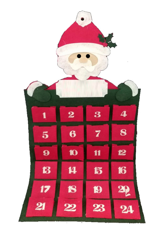 Felt Christmas Advent Calendar (Santa 2)