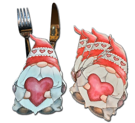 Canvas Gnome Cutlery Holder (set of 6)