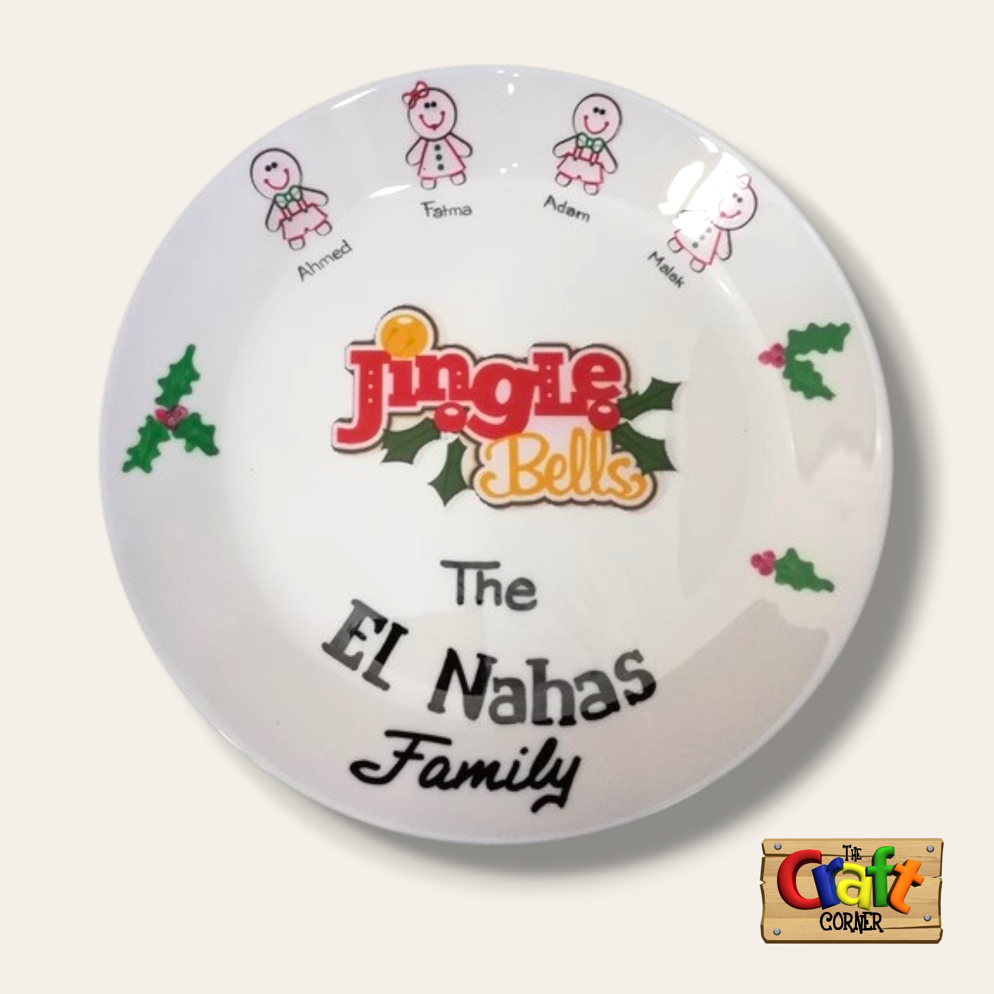 Plate: Hand painted decorative plate 005