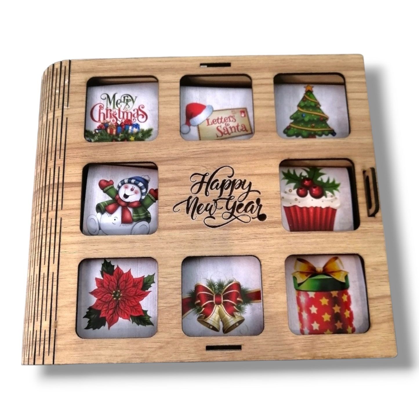 Box: Wooden Christmas Chocolate box