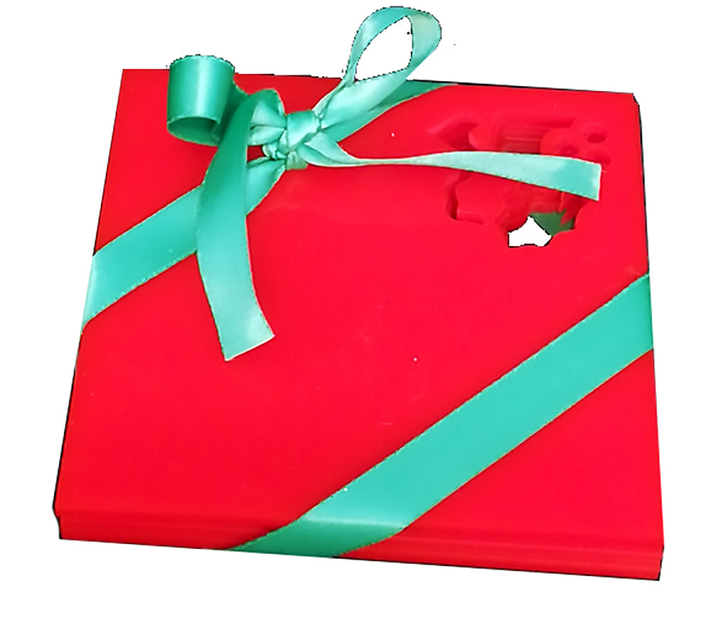 Coaster: Acrylic Christmas coasters (set of 4) style 4