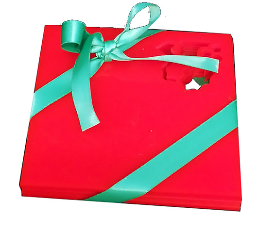 Coaster: Acrylic Christmas coasters (set of 4) style 4