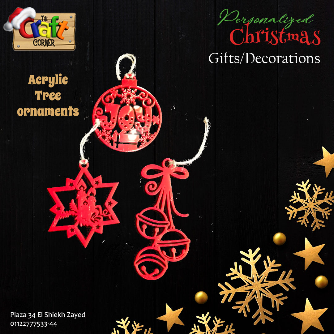 Acrylic Christmas ornaments