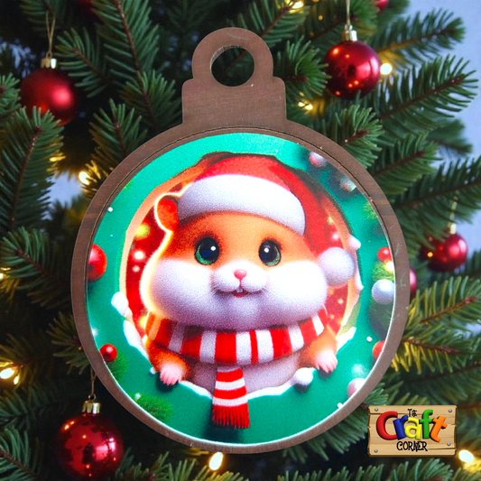 Ornament: Peek-a-boo double sided (Squirrel)