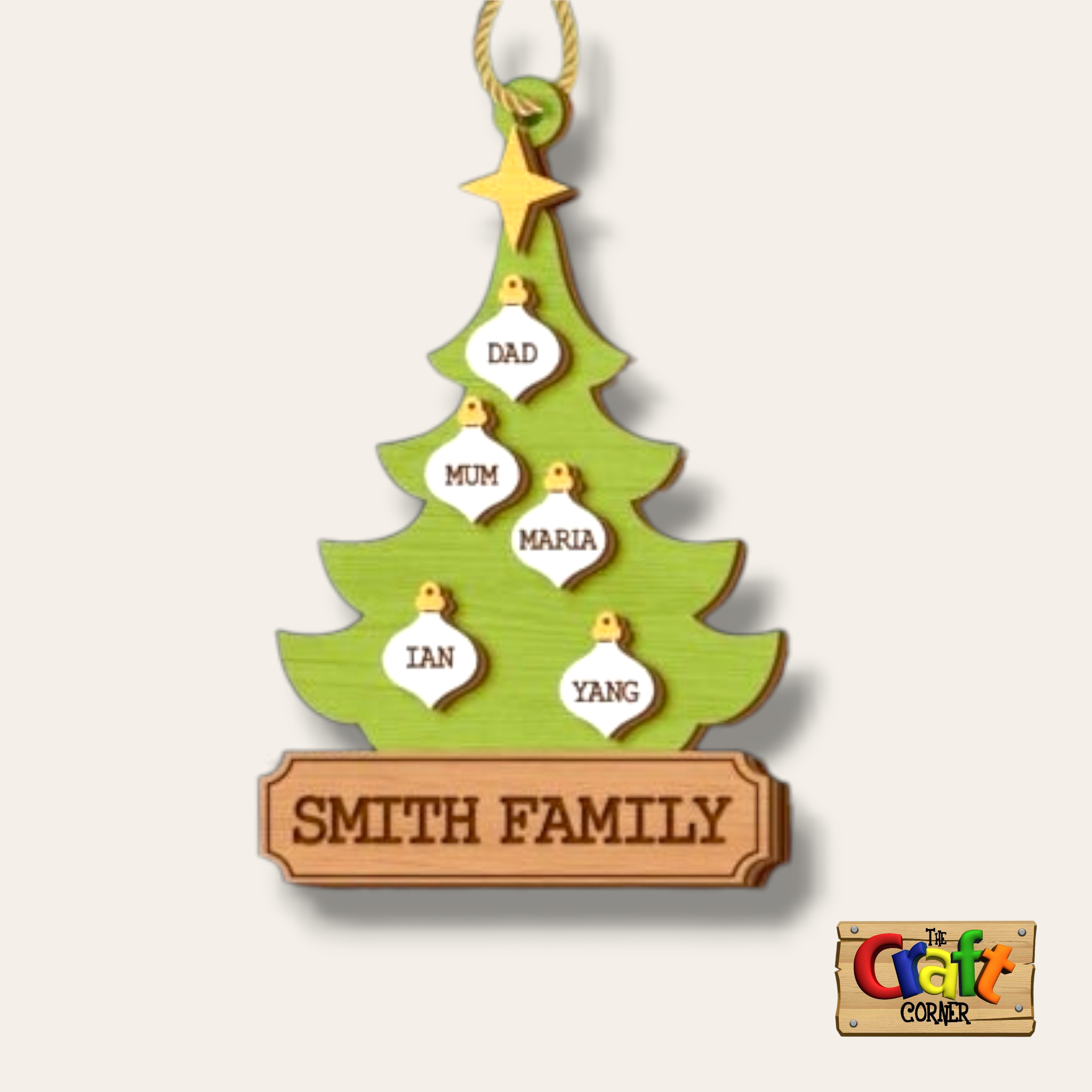 Ornament : Family personalized Christmas tree