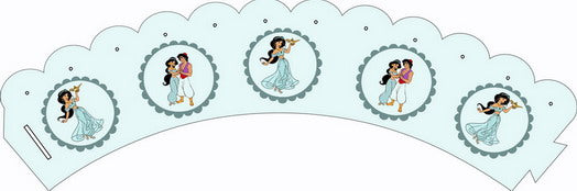 Cupcake wrapper (set of 12) "Jasmine"