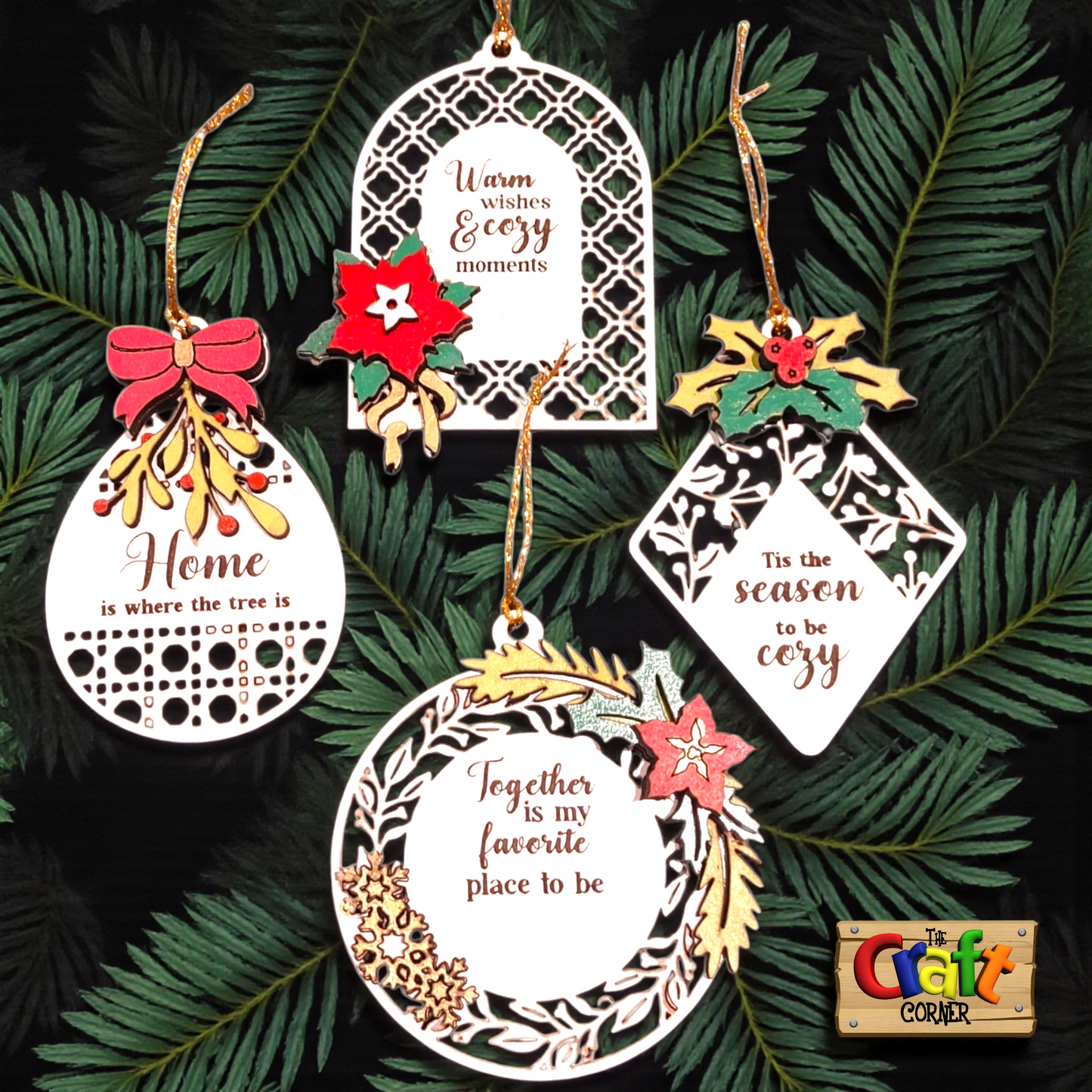 Ornament: Traditional Christmas wooden ornament