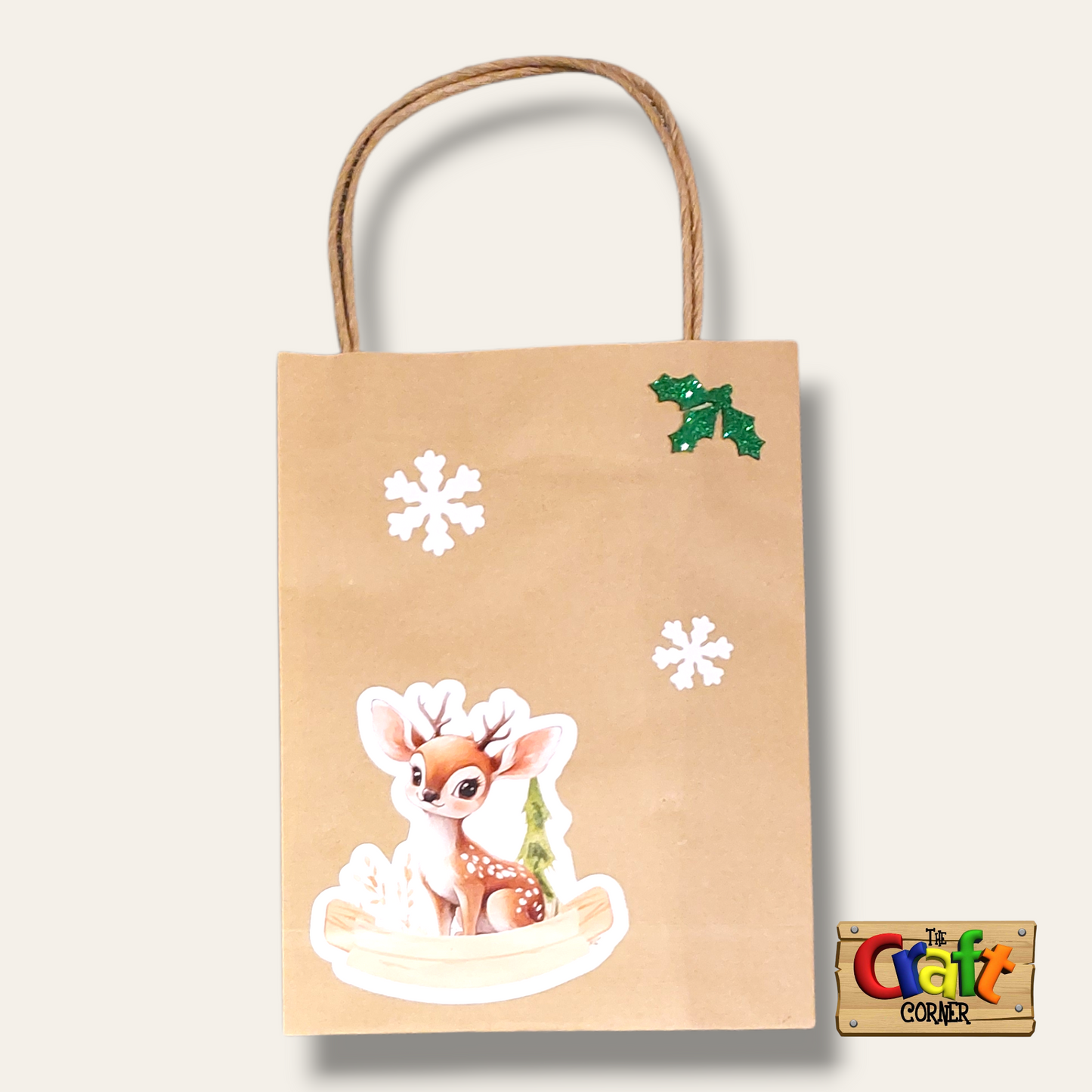 Christmas Gift bag (Reindeer small)