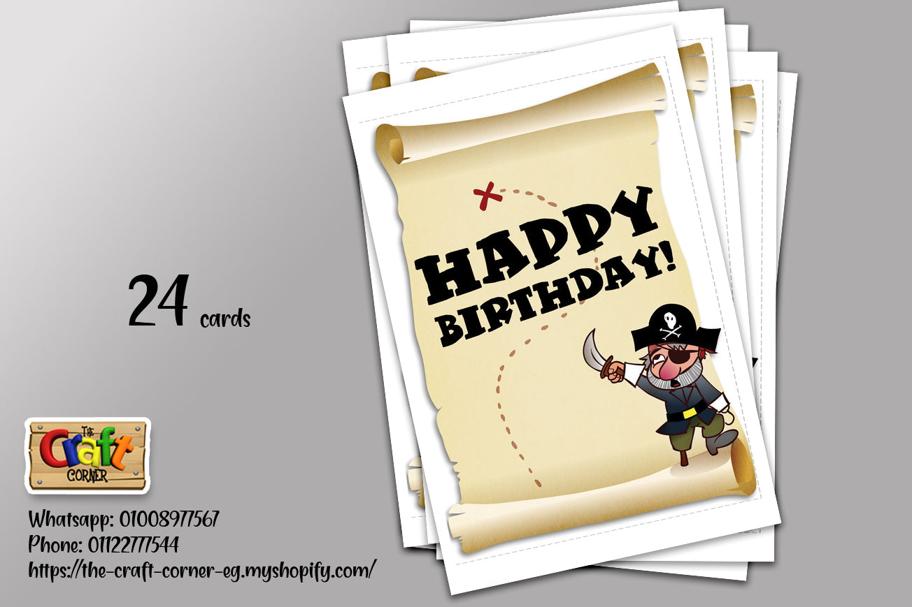 Pirates birthday cards