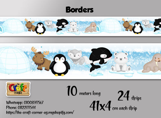 Arctic animals border