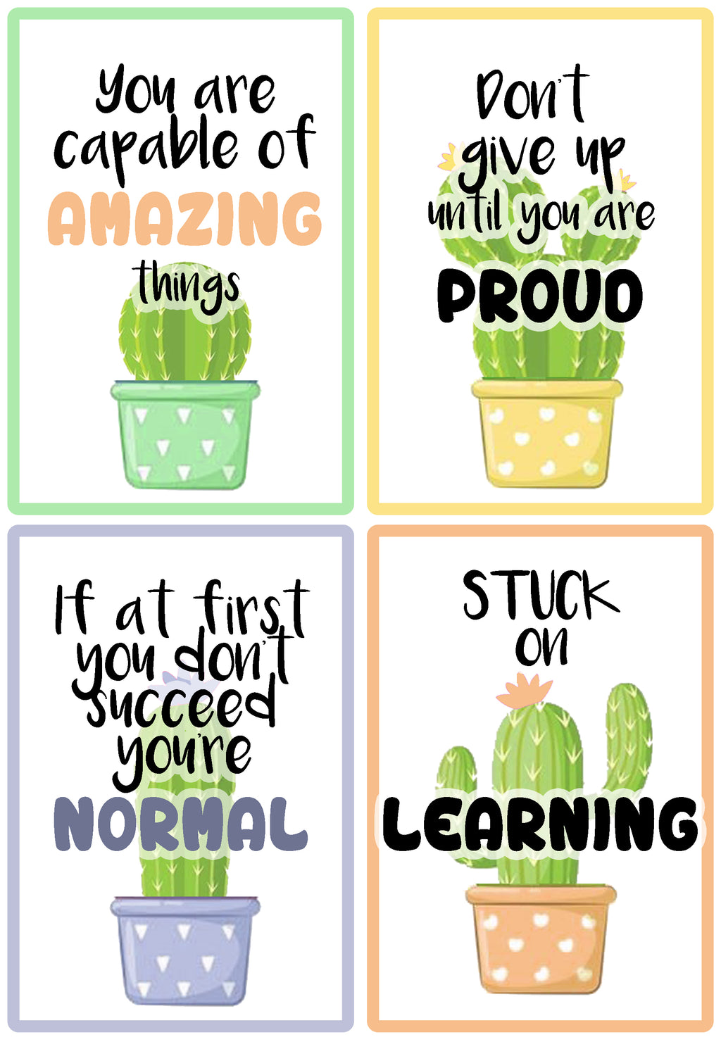 Cactus Welcome Board Set