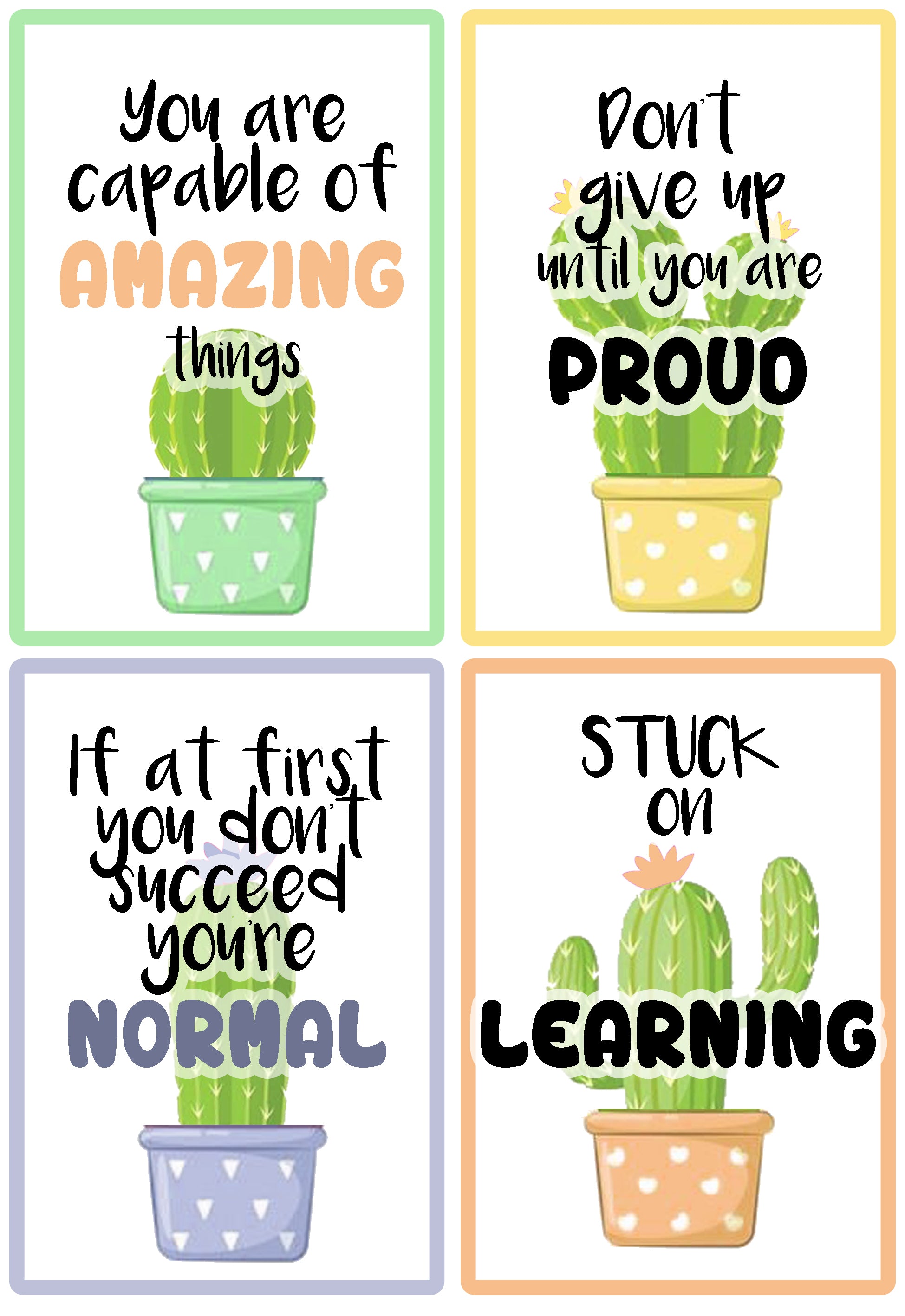 Cactus Welcome Board Set