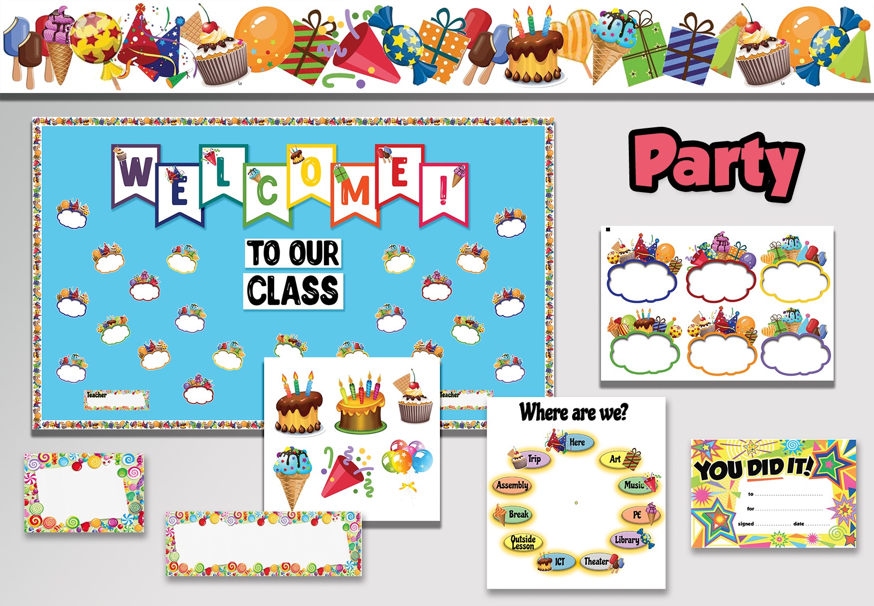 Party Classroom theme – The Craft Corner EG