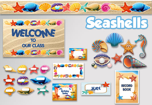 Seashells Welcome Board Set