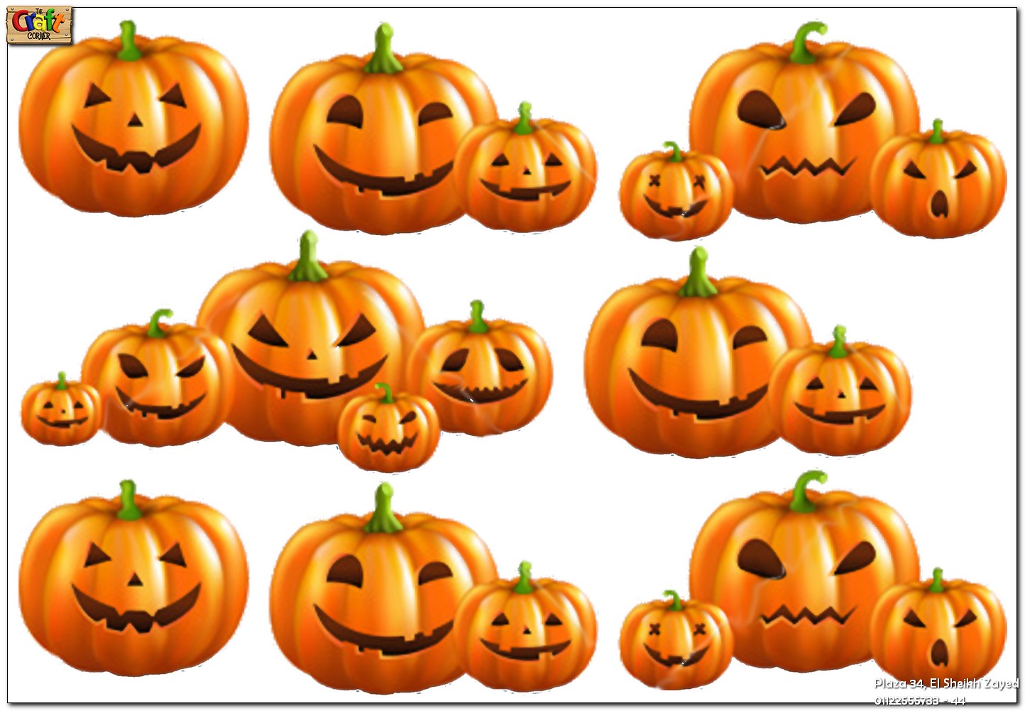 Halloween cutouts (pumpkins)