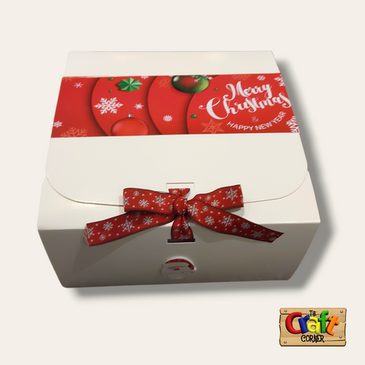 Christmas gift box (white Merry Christmas)