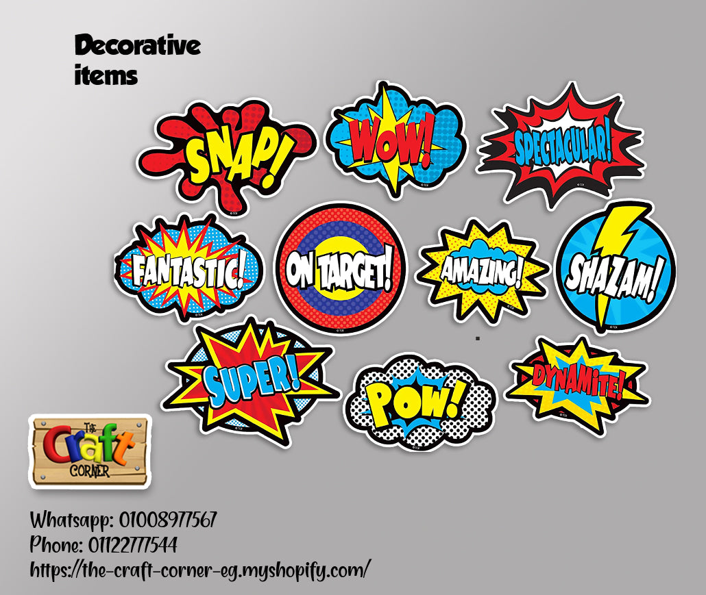 Superheroes Welcome Board Set