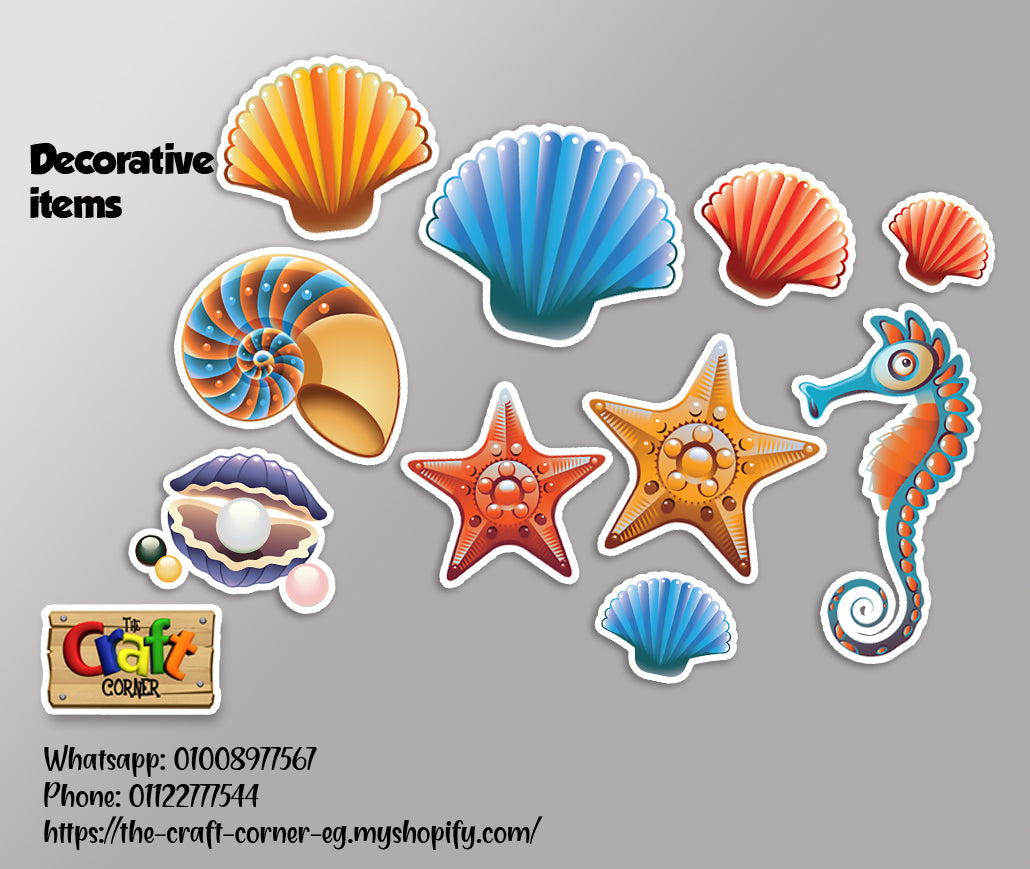 Seashells Welcome Board Set