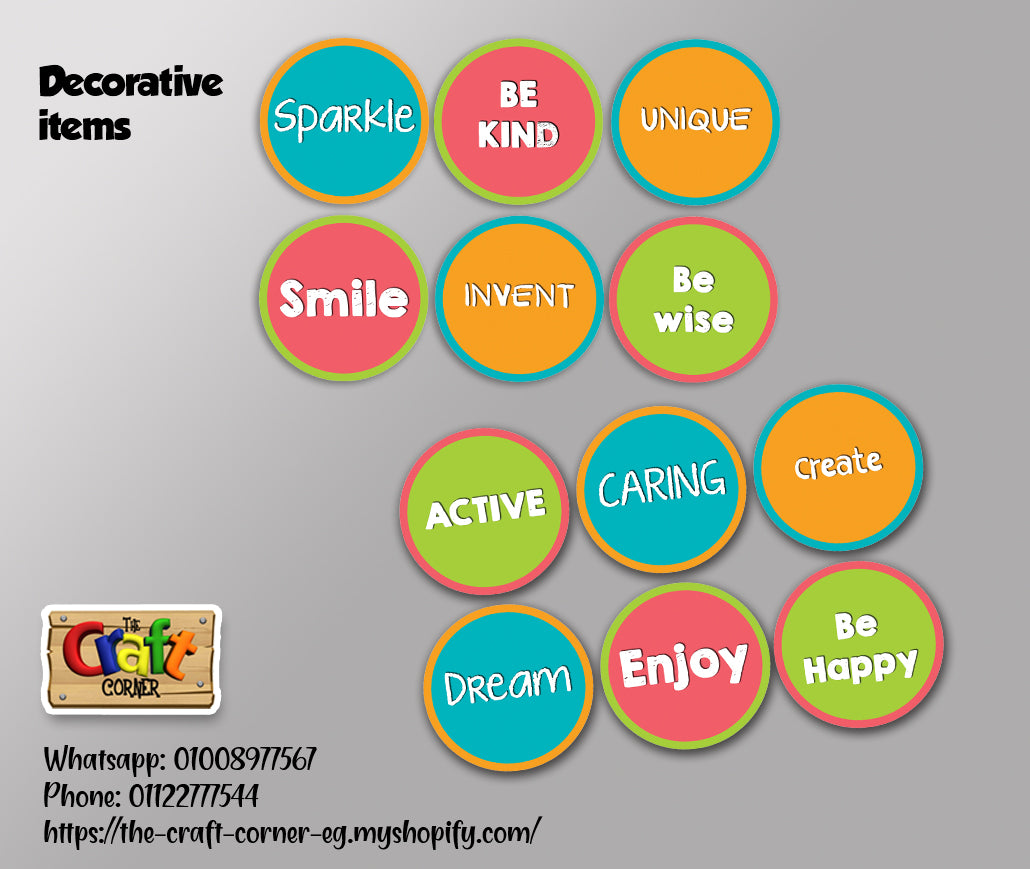 Stripes and Dots Welcome Board Set