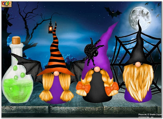 Halloween Doormat (Halloween Gnomes)