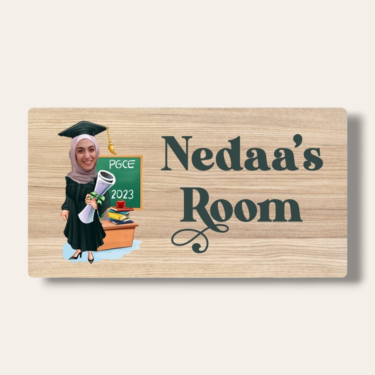Caricature Door sign