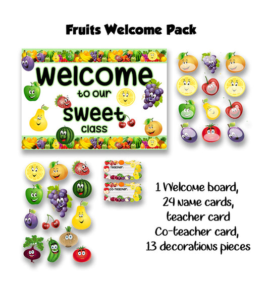Fruits Welcome Board Set