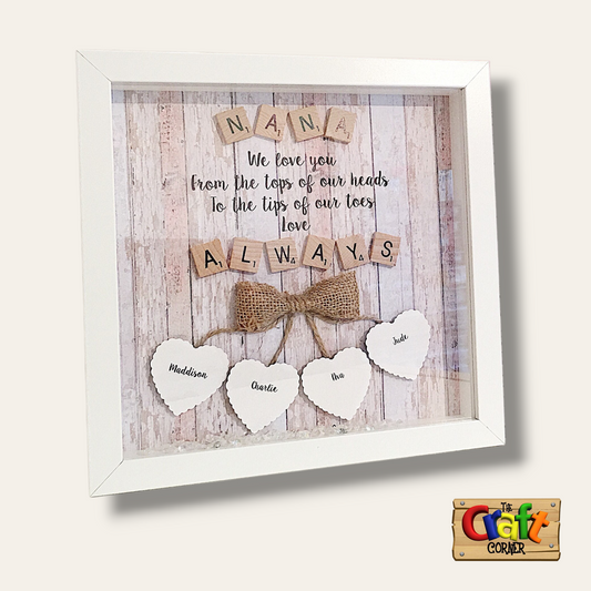 Board: Grandma shadow box