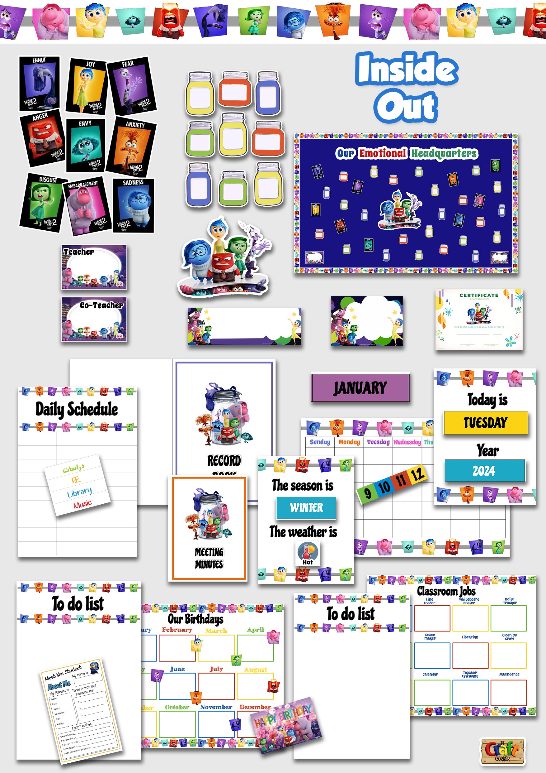 Inside out Classroom theme