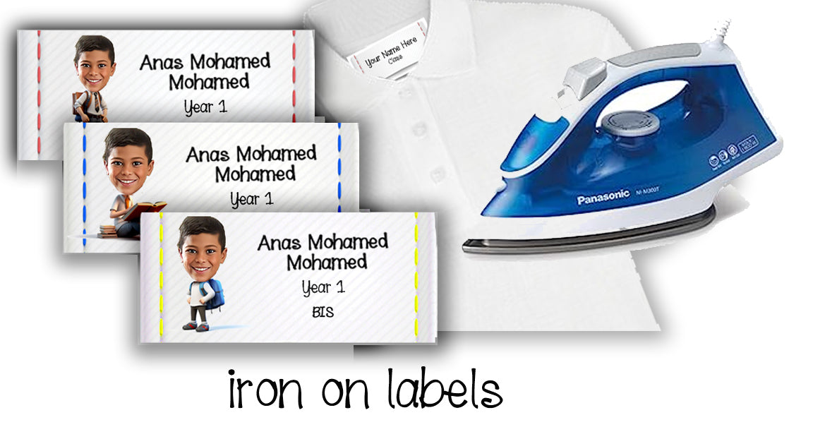 ""Caricature Personalized (Boys) Labels"