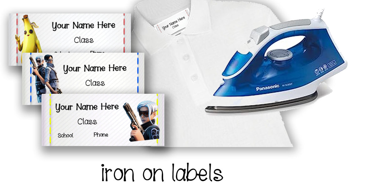 ""Fortnite" School labels packs