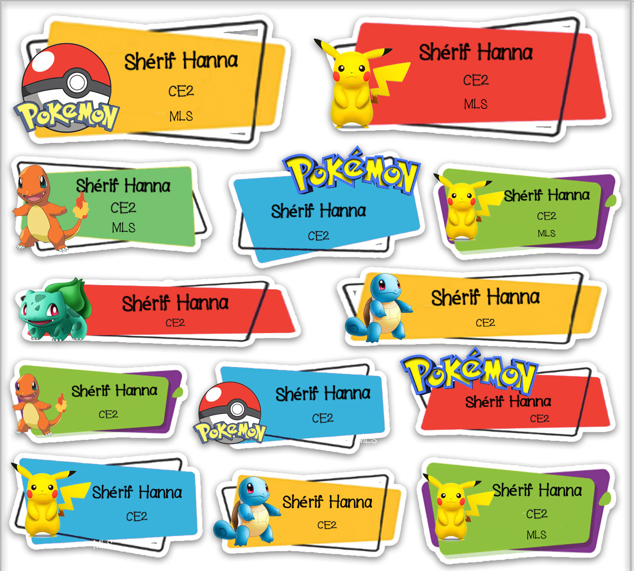 ""Pokemon" Separate items