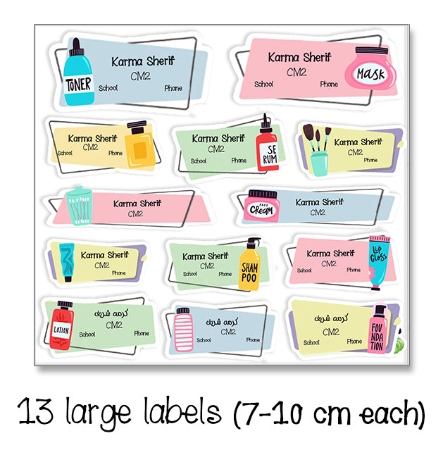 ""Spa" School labels packs