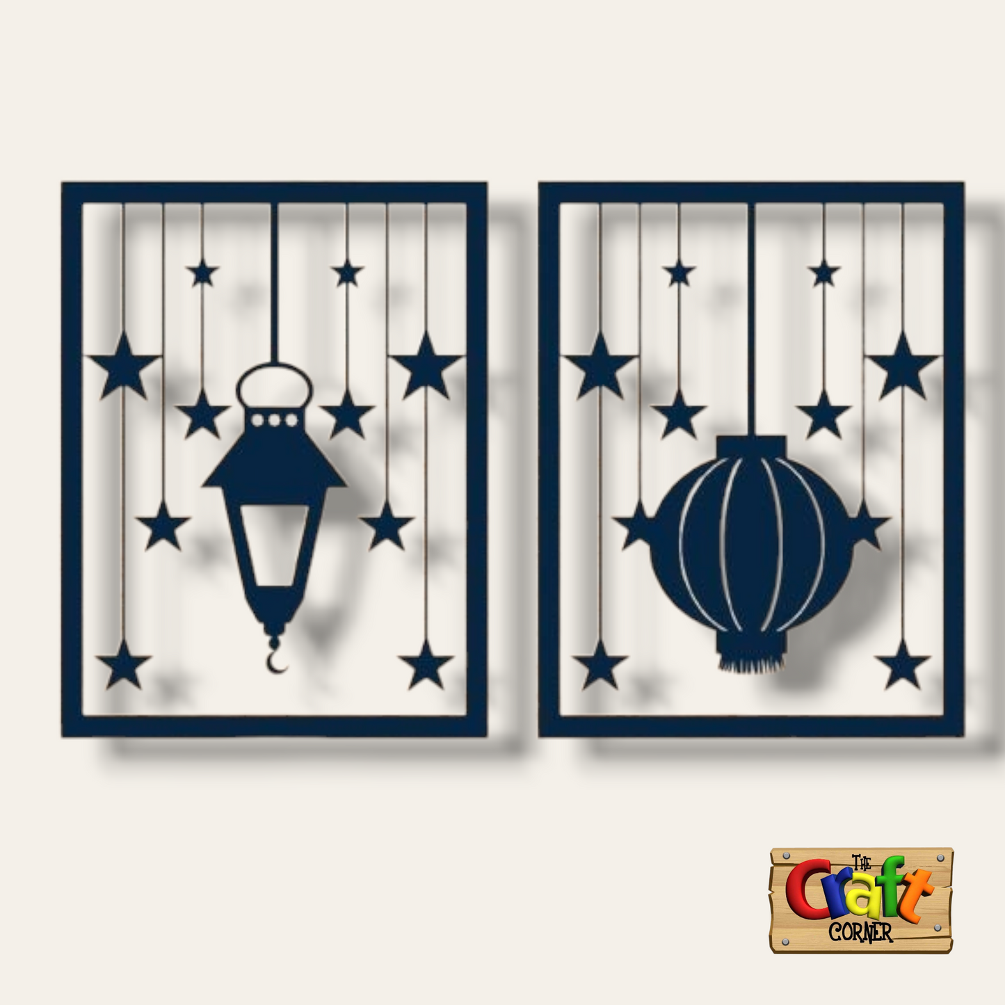 Wall art: Decorative wooden plaques (set of 2)