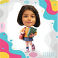 ""Caricature personalized (Girls) Labels" Separate items