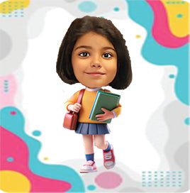 ""Caricature personalized (Girls) Labels"