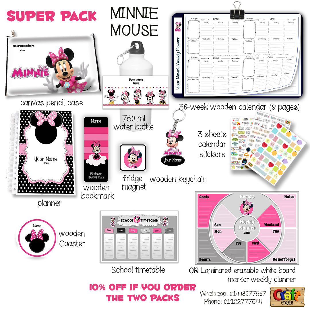 minnie-mouse-school-labels-packs-the-craft-corner-eg for Free Printable Minnie Mouse Reward Chart Minnie Mouse