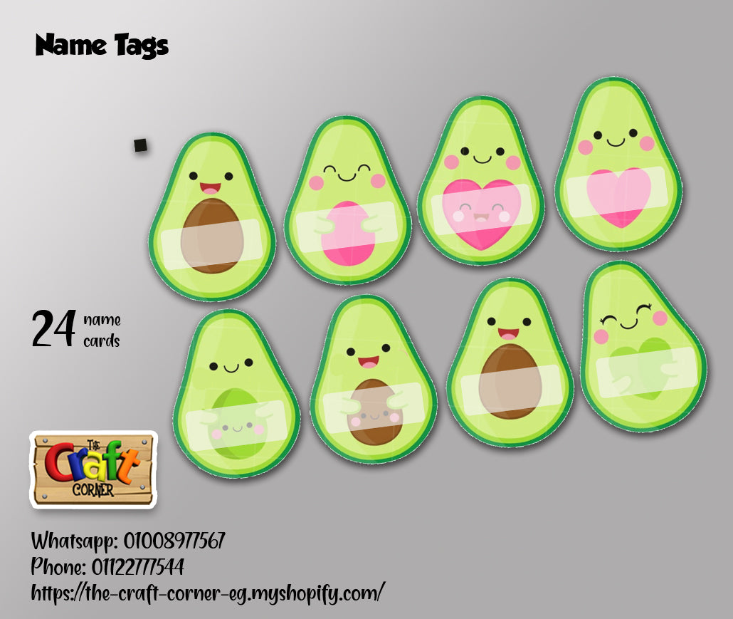Avocado Welcome Board Set