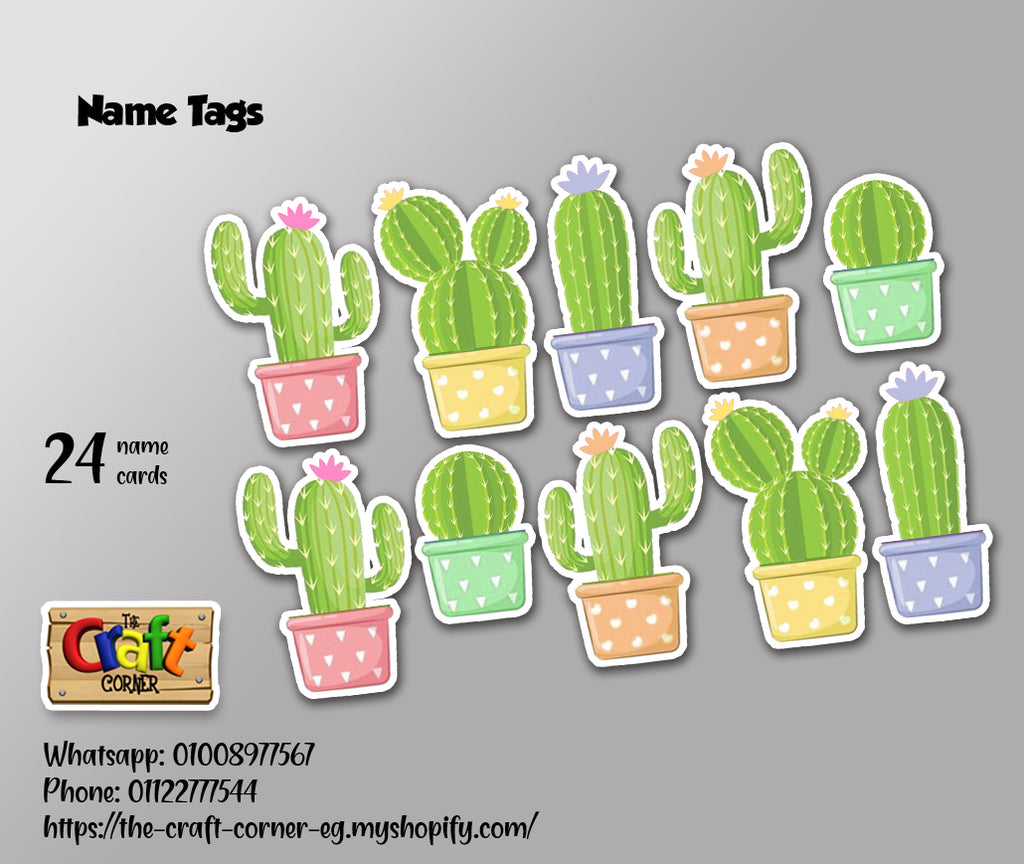 Cactus Welcome Board Set