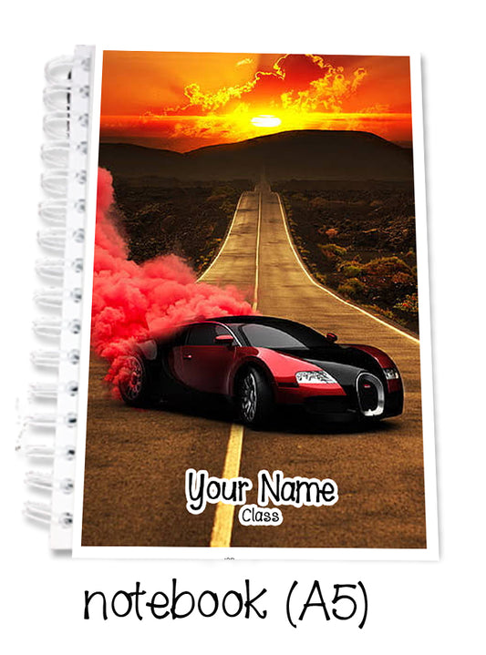 "Cool cars" notebook