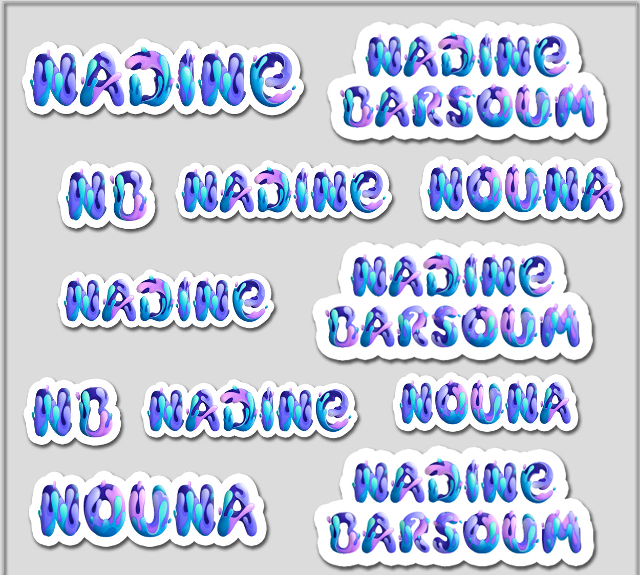 ""Name Cutout Paint Splashes"