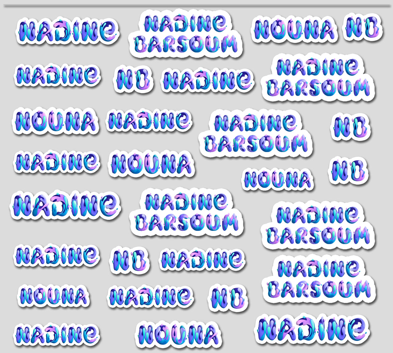 ""Name Cutout Paint Splashes"