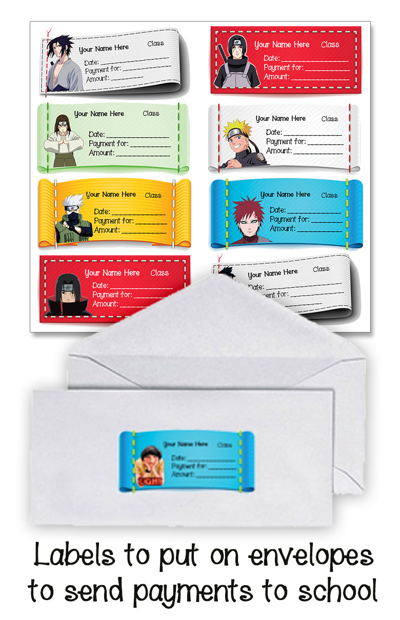 ""Anime" School labels packs