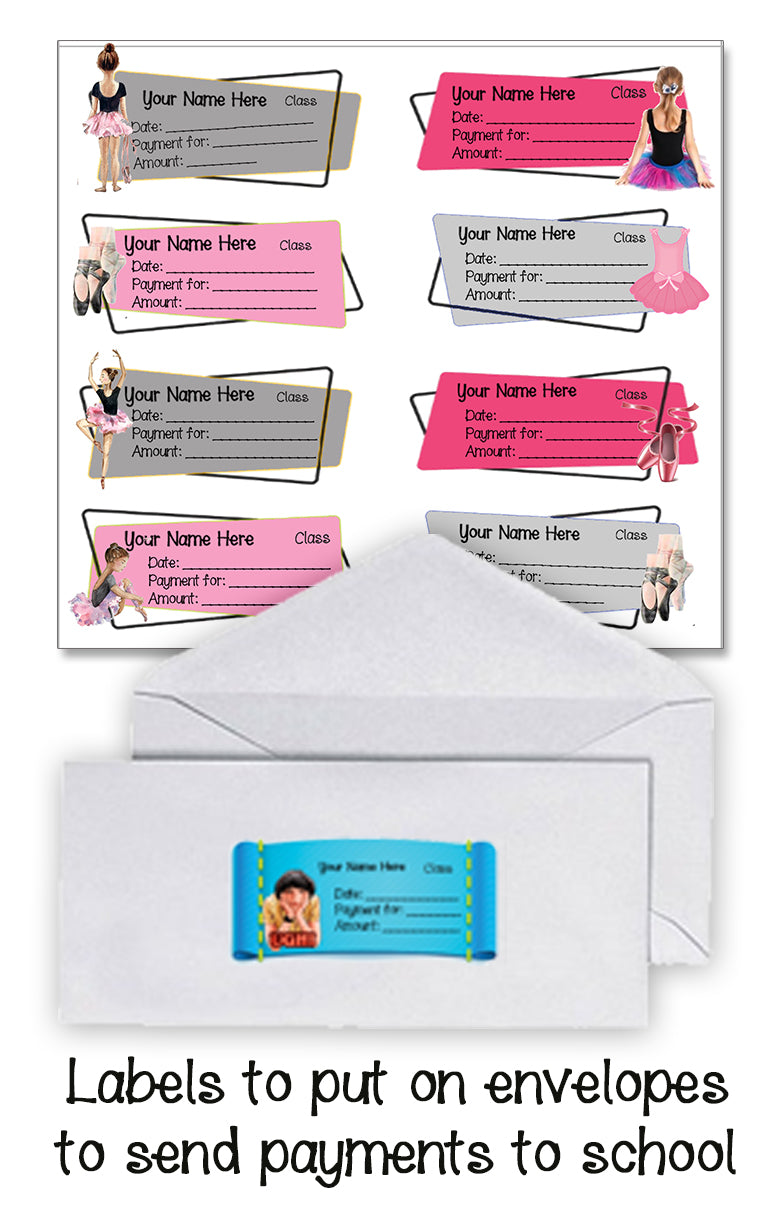 ""Ballet" School labels packs