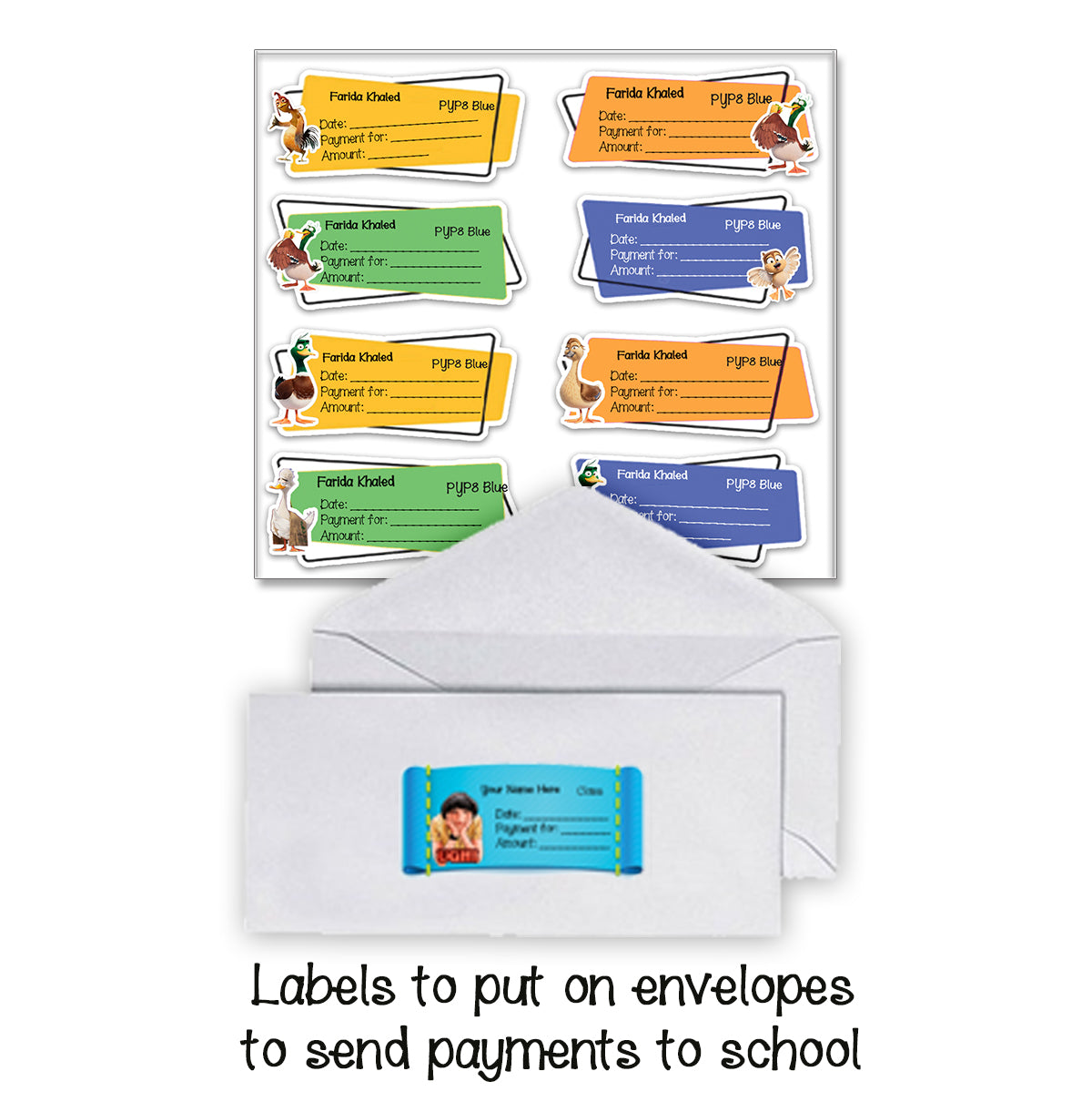 ""Migration" School labels packs