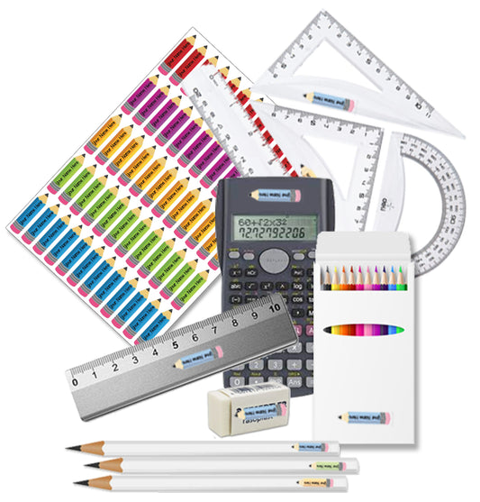 """Pencil waterproof school labels